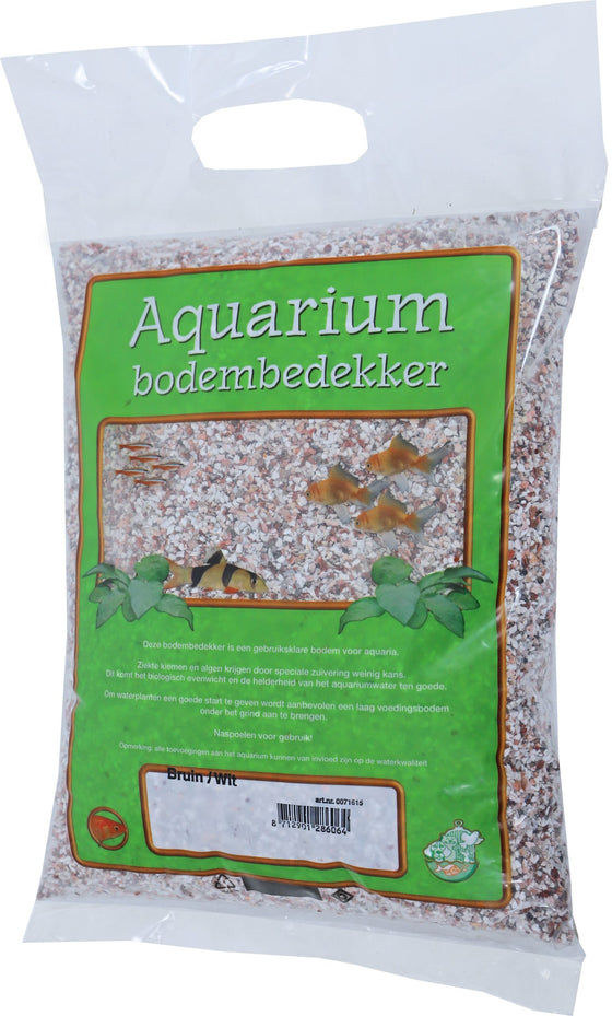 Boon Aqua Deco grind bruin/wit, zak a 7,5 kg.