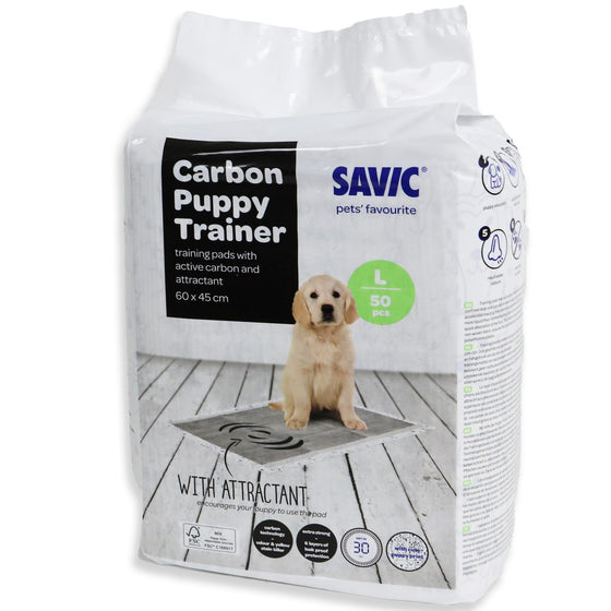 Savic puppytrainer carbon L 60×45 cm pak a 50 stuks