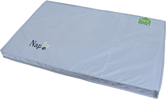 Nap’zzz draadkooikussen waterproof grijs, 89x54x5 cm.