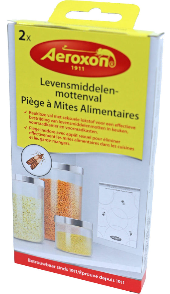 Aeroxon levensmiddelenmotten pak à 2 stuks.