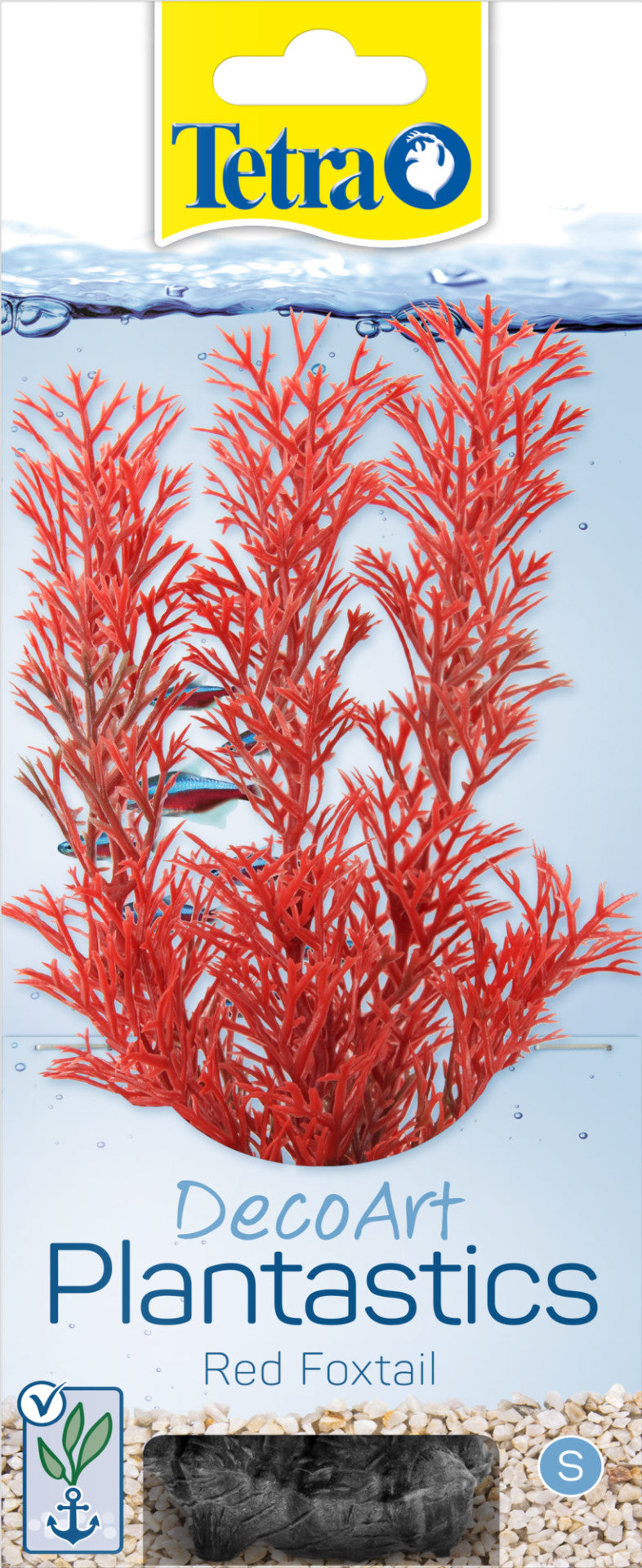 Tetra Deco Art plantastics Red Foxtail ‘S’, 15 cm.