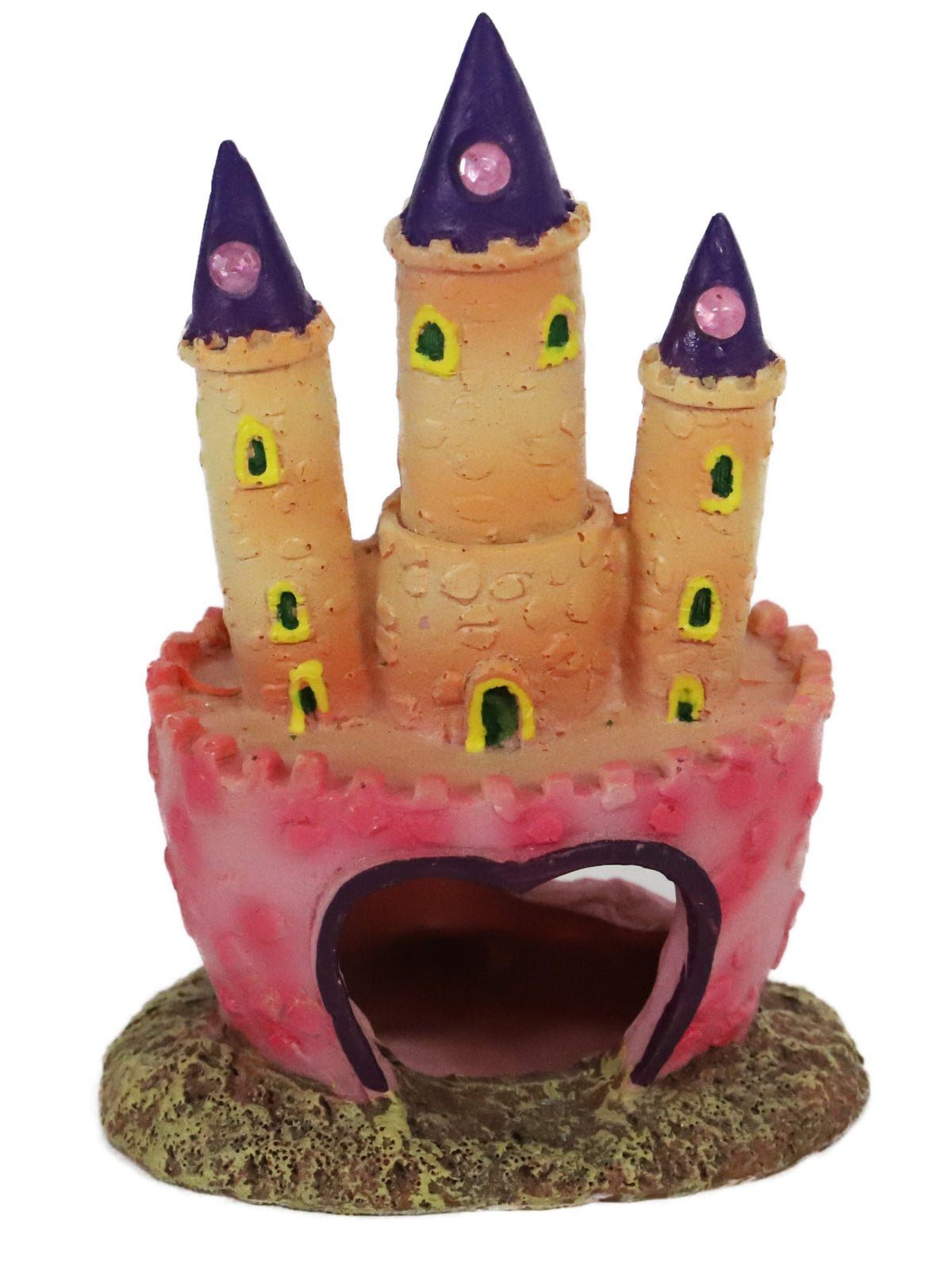 Boon aqua deco ornament kasteel roze 11,5cm