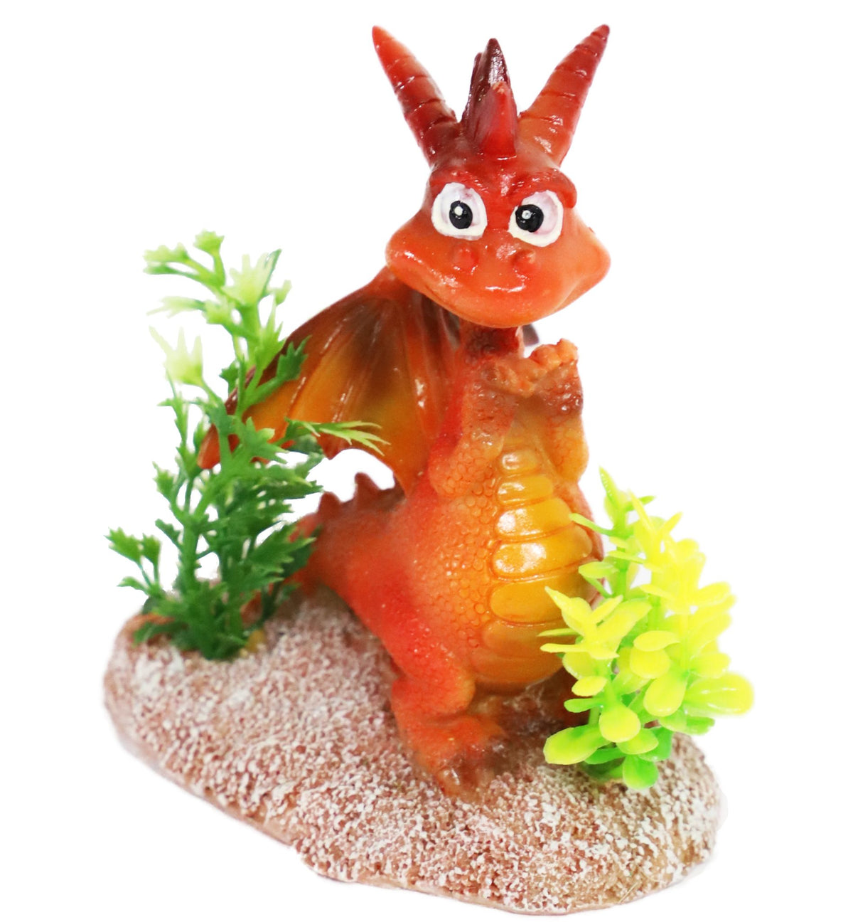 Boon aqua deco ornament draak rood 8,5cm