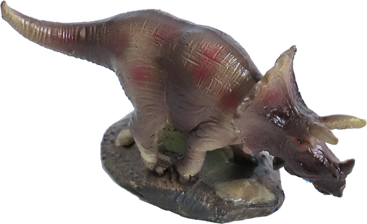 Boon Aqua Deco ornament polyresin dinosaurus triceratops, 10 cm.