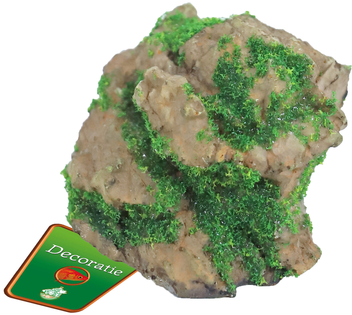 Boon Aqua Deco ornament polyresin rots met mos, 11x8x7 cm.