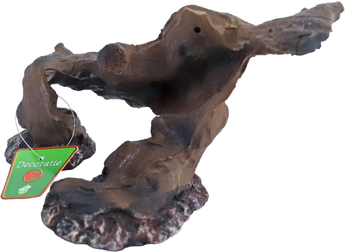 Boon Aqua Deco ornament polyresin wortelhout bruin, 23 cm.