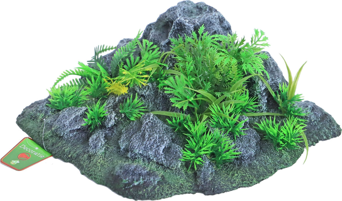 Boon Aqua Deco landscape rots met planten corner, 24×12 cm.