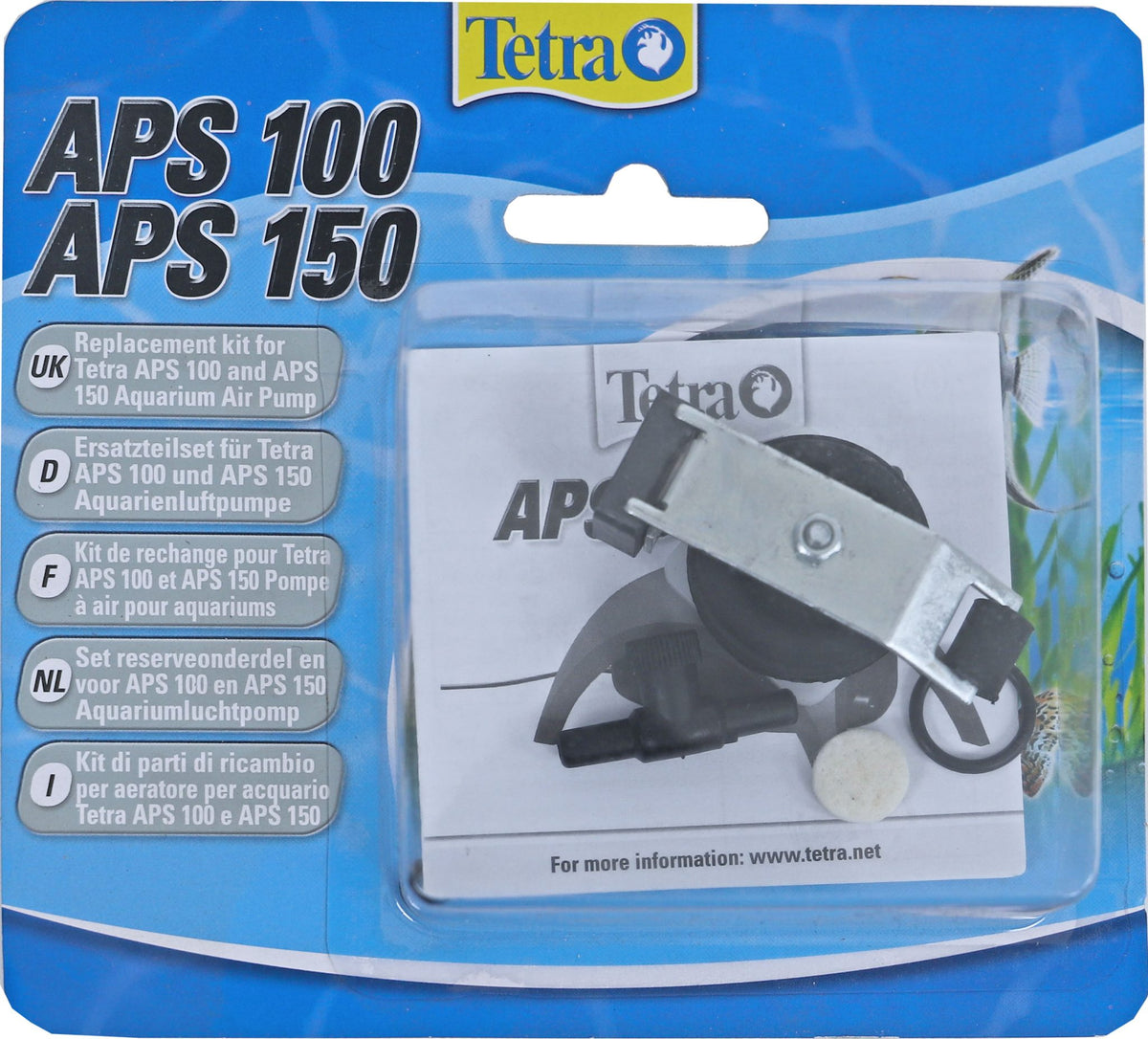 Tetra set onderdelen voor APS 100/150.