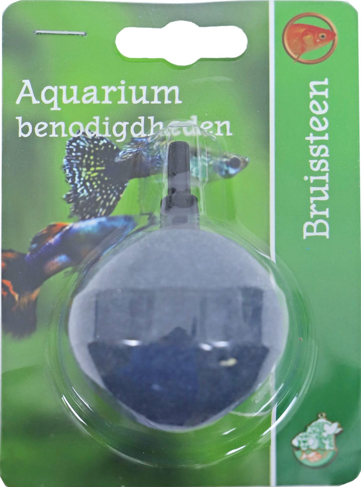Boon bruissteen rond 5 cm op blister.