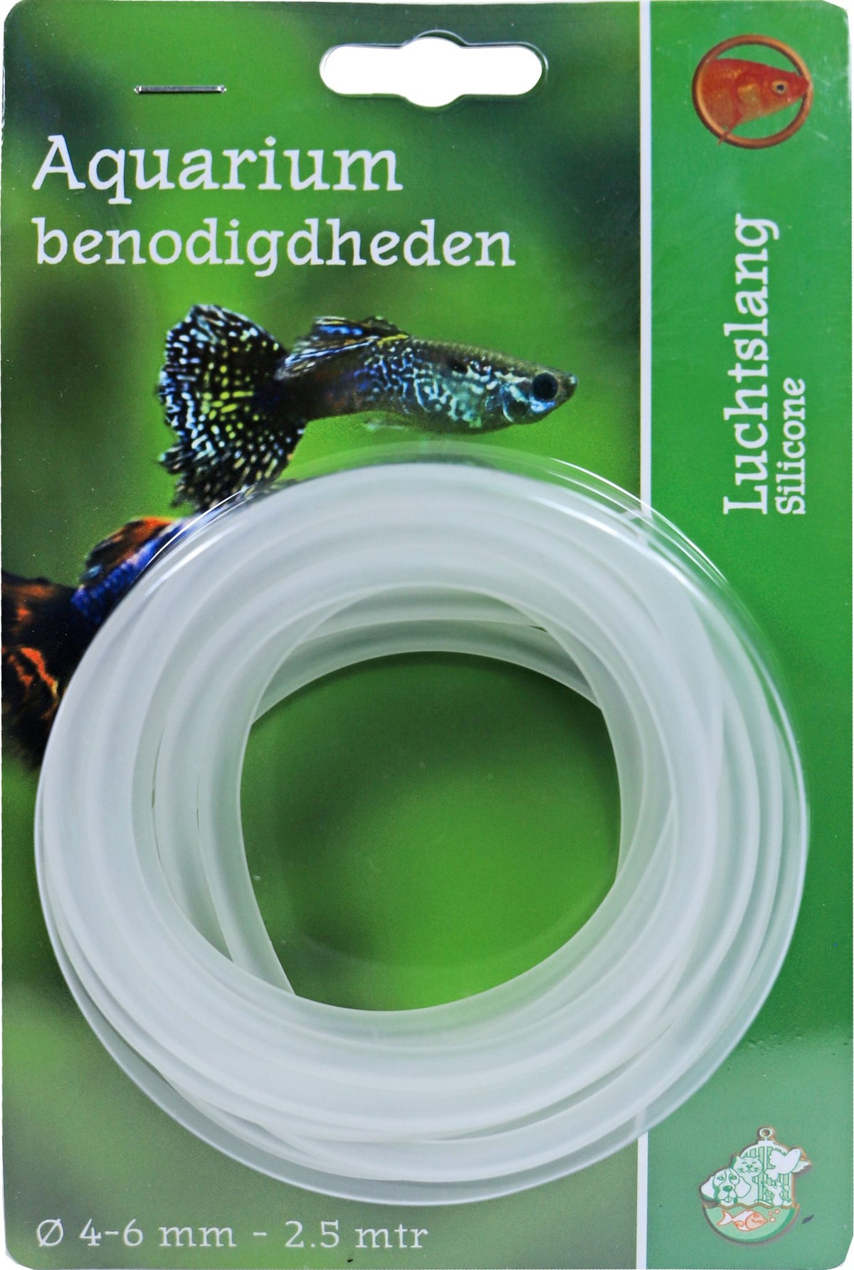 Boon luchtslang Ø 4-6 mm silicone 2.5 meter op blister.