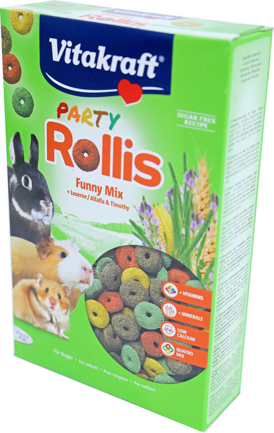 Vitakraft knaagdier Rollis Party funny mix, 500 gram.