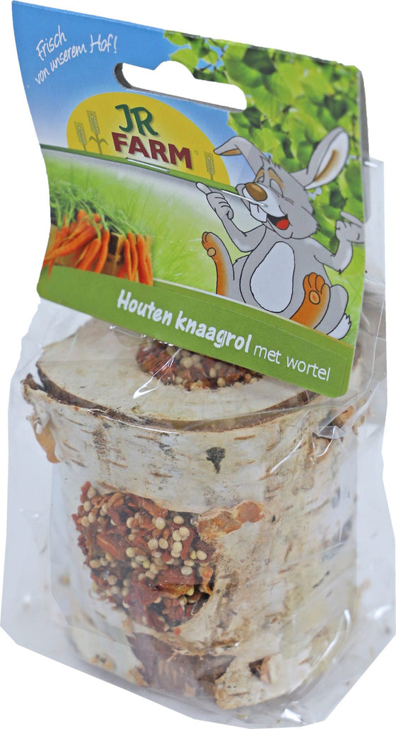 JR Farm knaagdier knaagrol hout met wortel, 150 gram. 05698