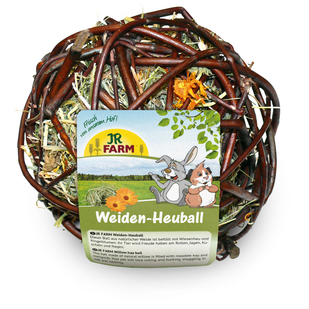 JR Farm knaagdier wilgen hooibal, 80 gram. 07709