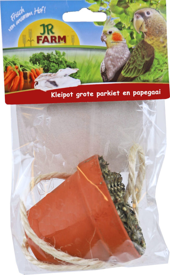 JR Farm grote parkiet en papegaai pot, 260 gram. 08470