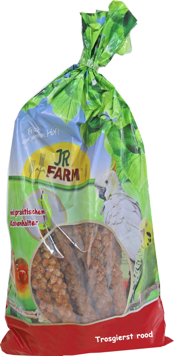 JR Farm parkiet en grote parkiet trosgierst rood, 500 gram. 02227