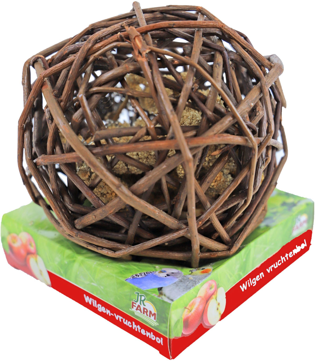 JR Farm parkiet & grote parkiet wilgen vruchtenbol, 135 gram. 10063