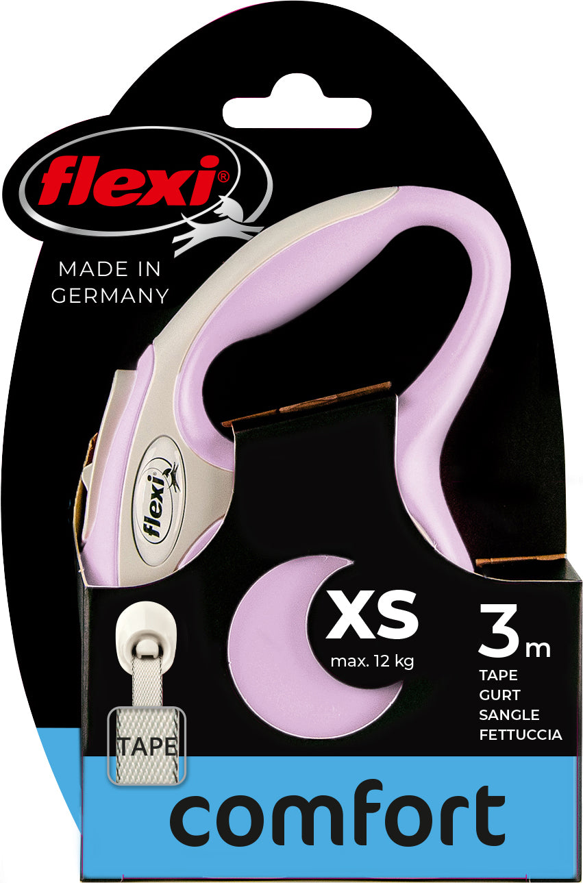 flexi rollijn NEW COMFORT tape XS rose, 3 meter.