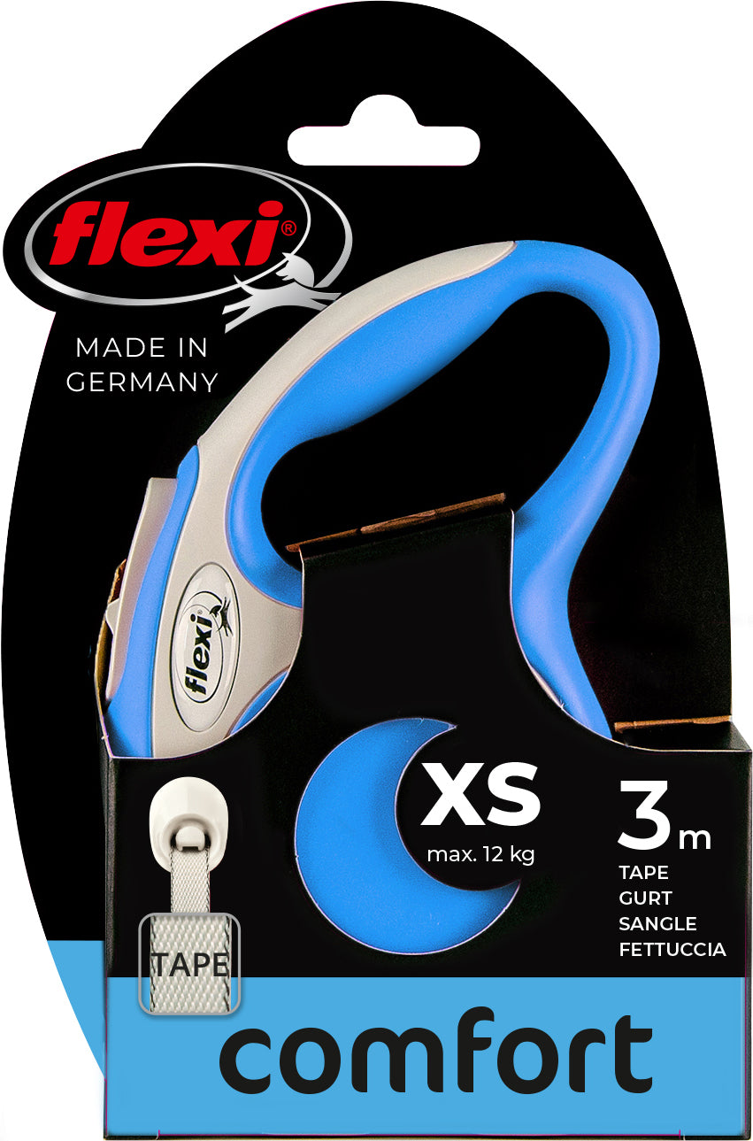 flexi rollijn NEW COMFORT tape XS blauw, 3 meter.