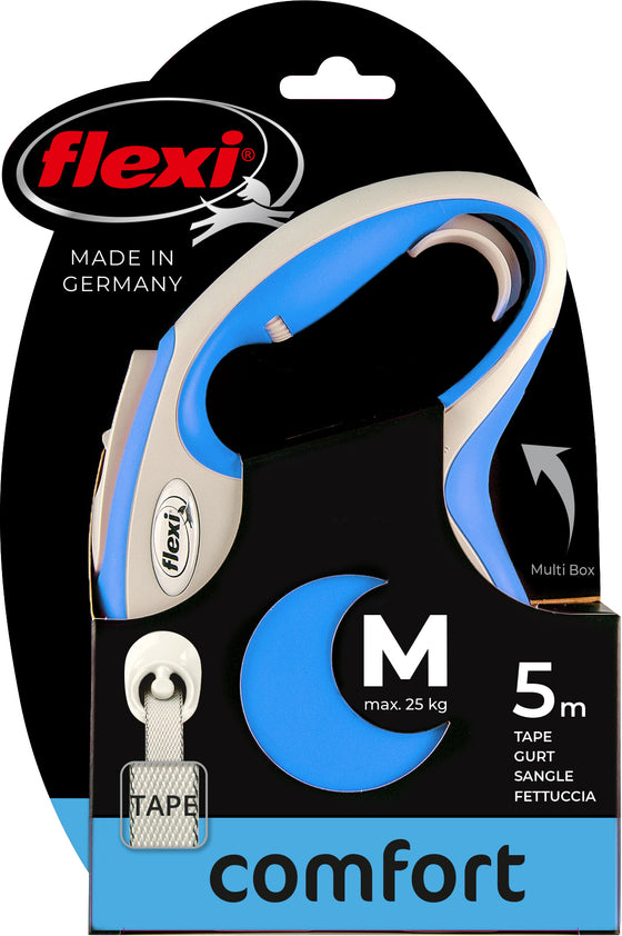 flexi rollijn NEW COMFORT tape M blauw, 5 meter.