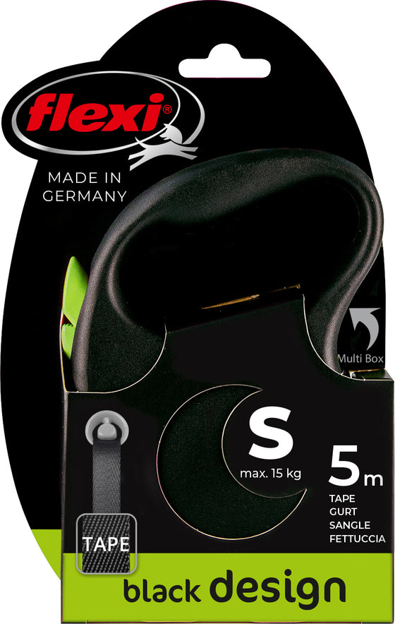 flexi rollijn BLACK DESIGN tape S groen, 5 meter.
