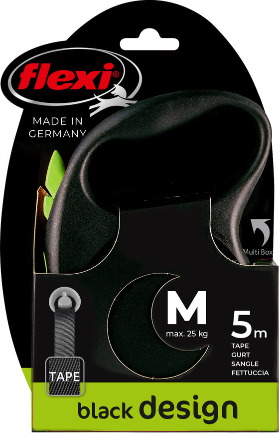 flexi rollijn BLACK DESIGN tape M groen, 5 meter.