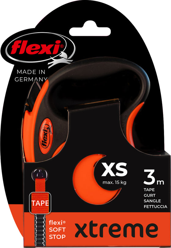 flexi rollijn XTREME tape XS orange, 3 meter.