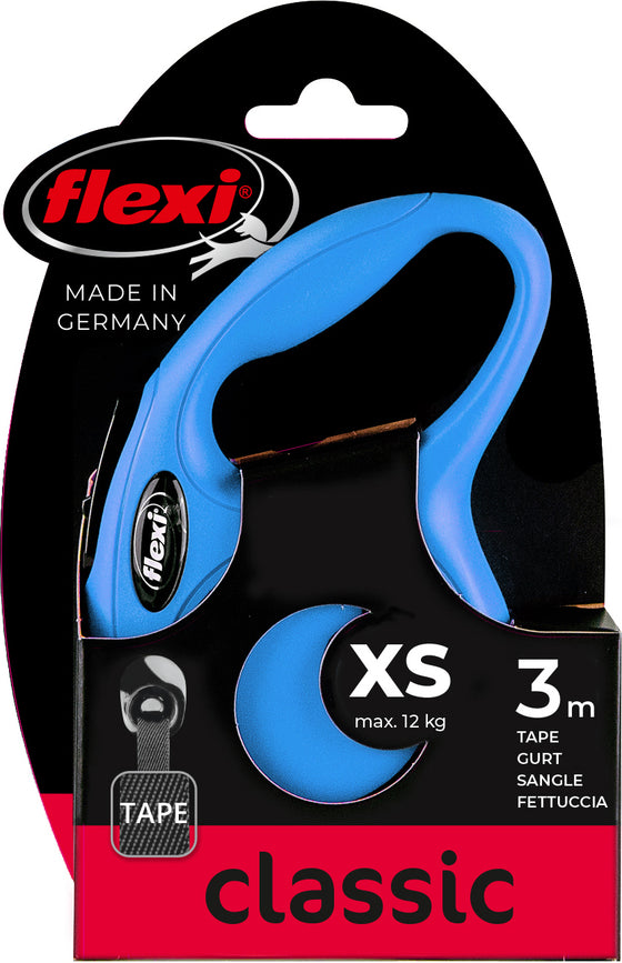 flexi rollijn CLASSIC tape XS blauw, 3 meter.