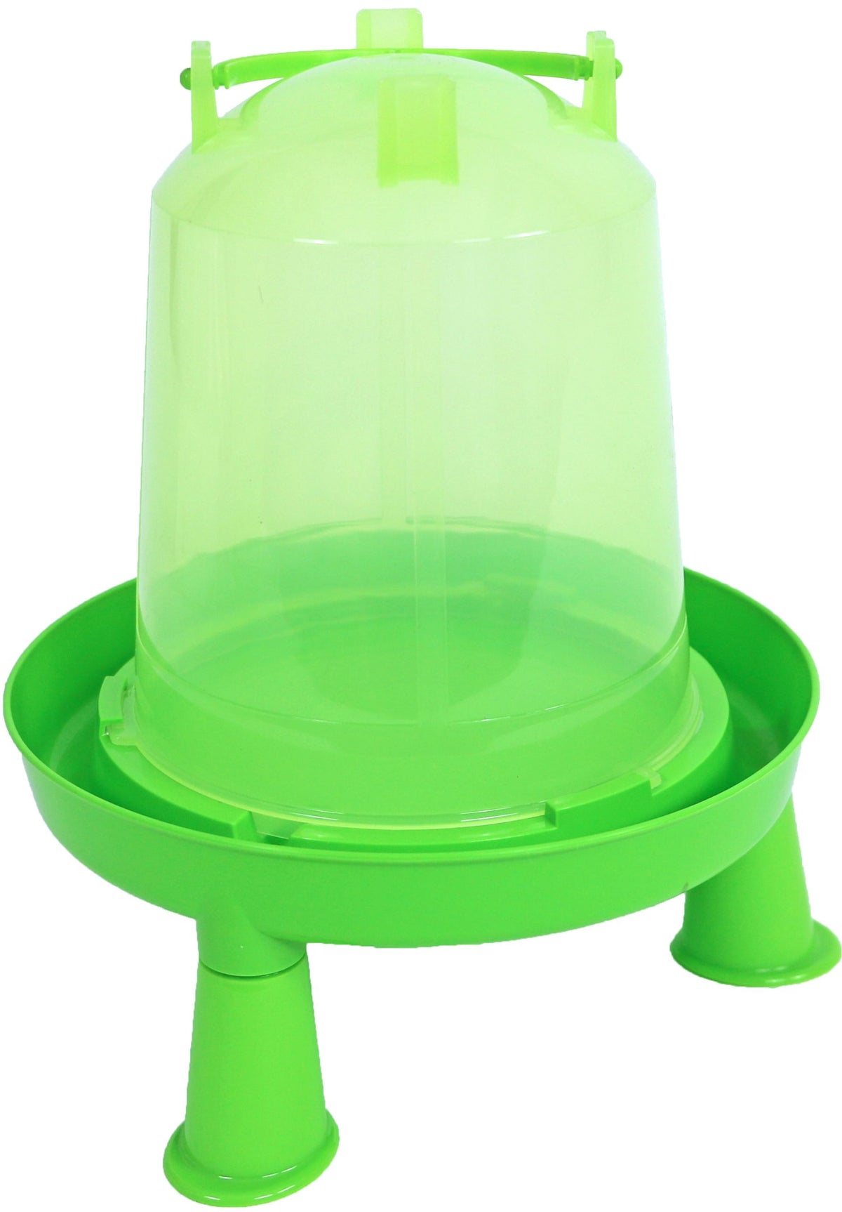 Drinkfontein bajonet/op poot plastic groen, 3 liter.