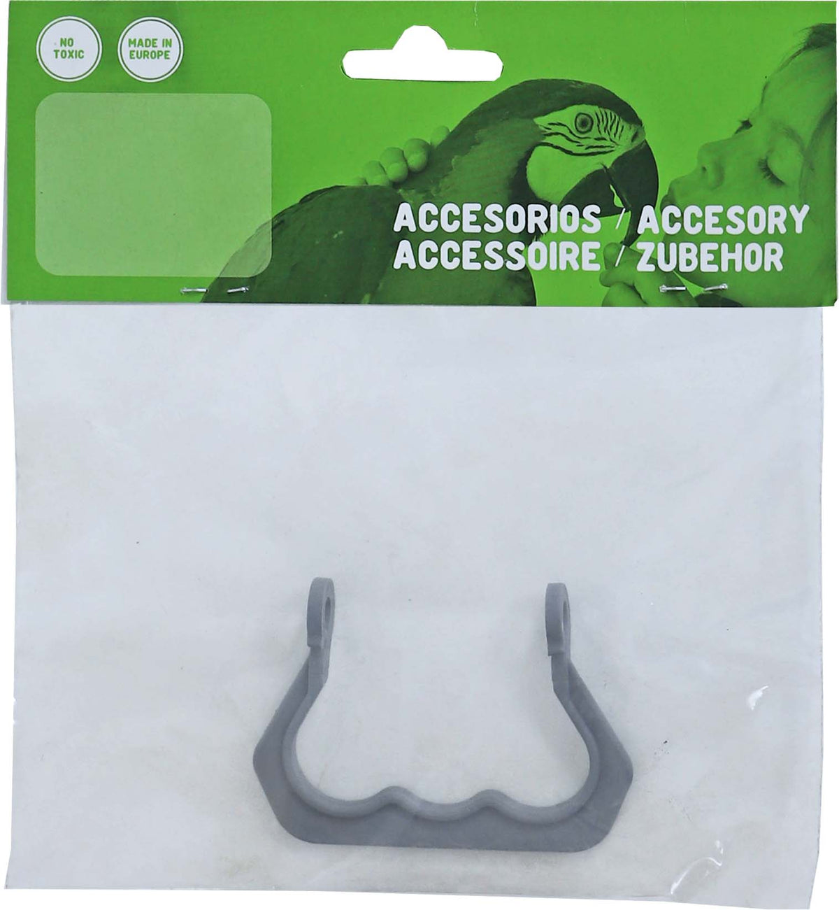 Voltregá ophanghaak plastic, grijs.