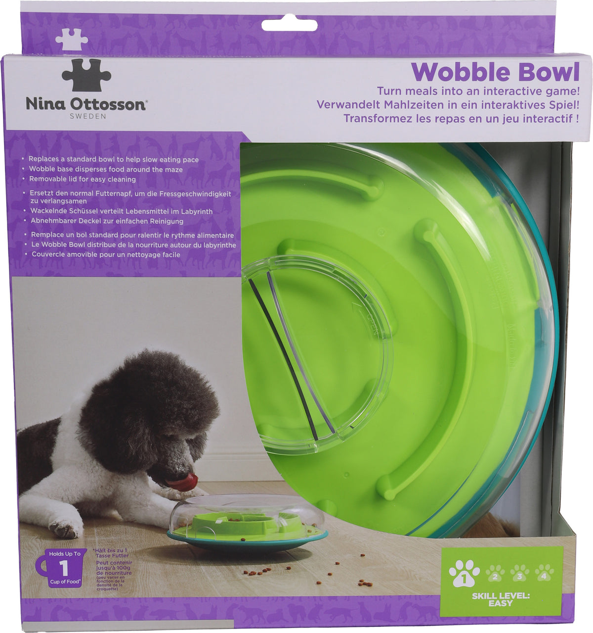 Nina Ottosson hondenspel wobble bowl.
