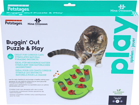 Nina Ottosson kattenspel puzzle and play buggin out.