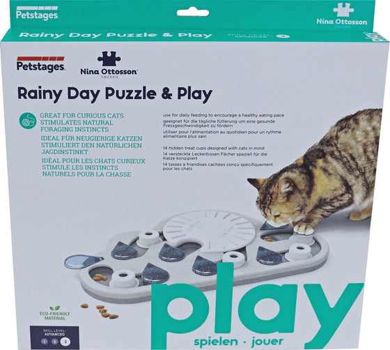 Nina Ottosson kattenspel puzzle and play rainy day.