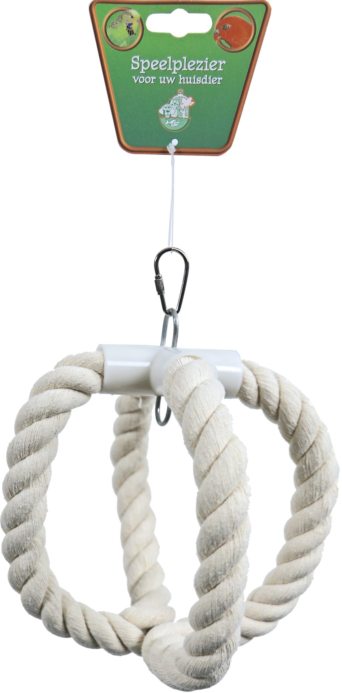 Boon vogelspeelgoed kruisring katoen medium, 20 cm.