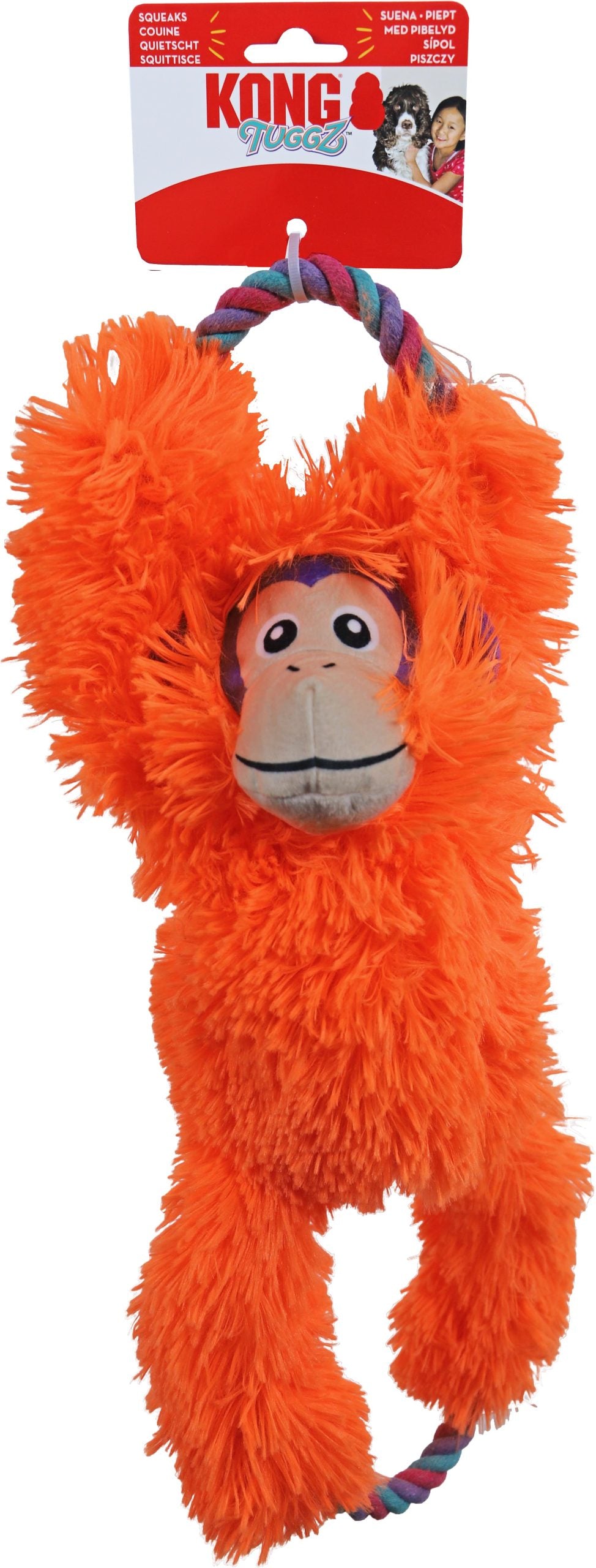 Kong hond Tuggz monkey XL, oranje.