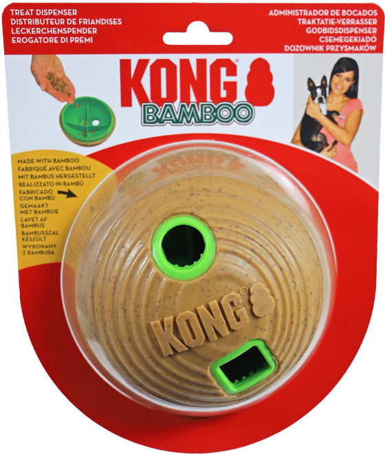 Kong hond Bamboo feeder ball, medium.