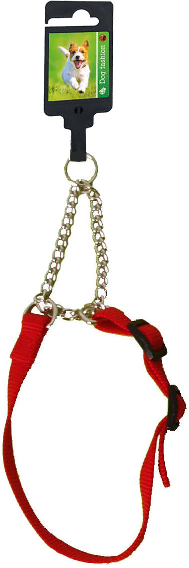 Boon Dog fashion sliphalsband verstelbaar nylon 15 mm, 25-40 cm rood.