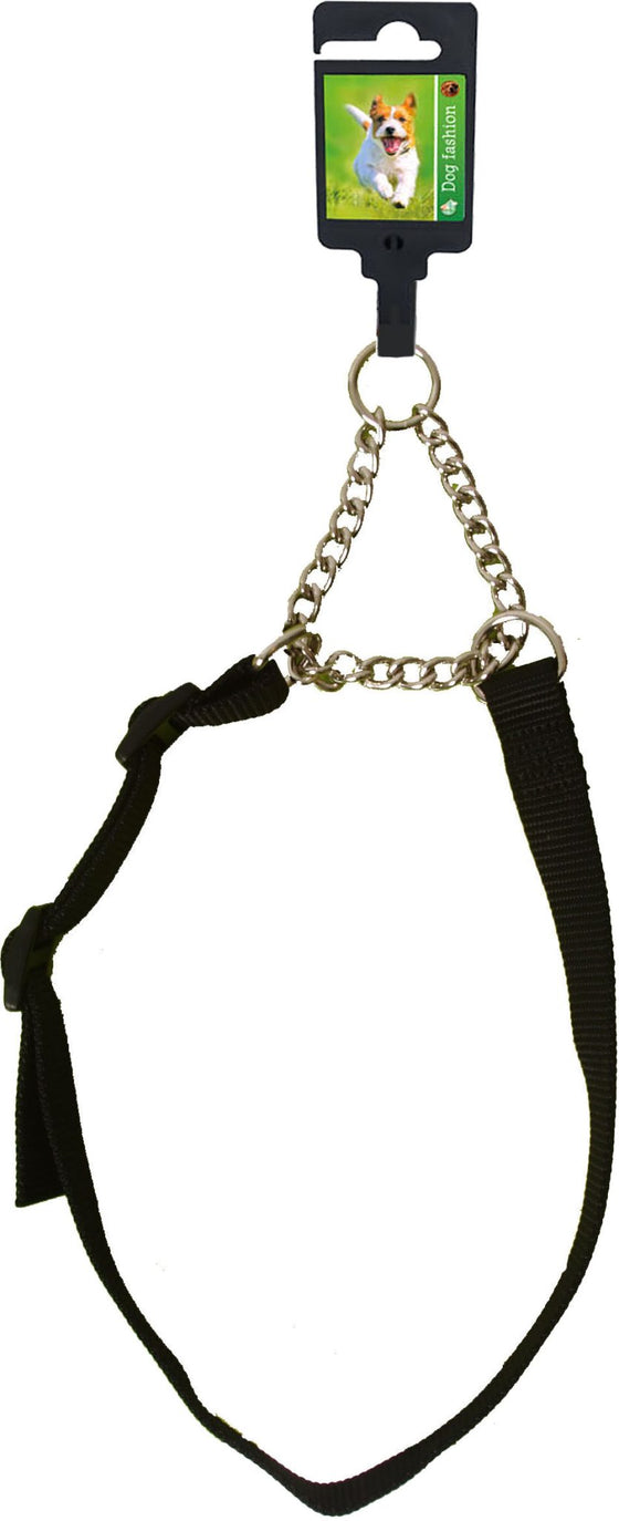 Boon Dog fashion sliphalsband verstelbaar nylon 20 mm, 45-60 cm zwart.