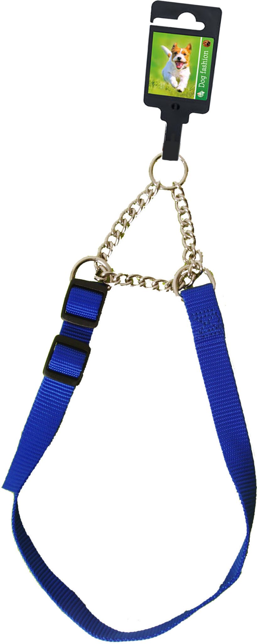Boon Dog fashion sliphalsband verstelbaar nylon 20 mm, 45-60 cm blauw.