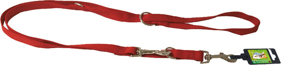 Nylon dresseerlijn 20 mm x 200 cm, rood.