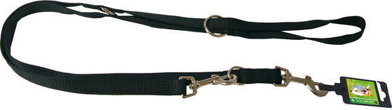 Nylon dresseerlijn 20 mm x 200 cm, zwart.