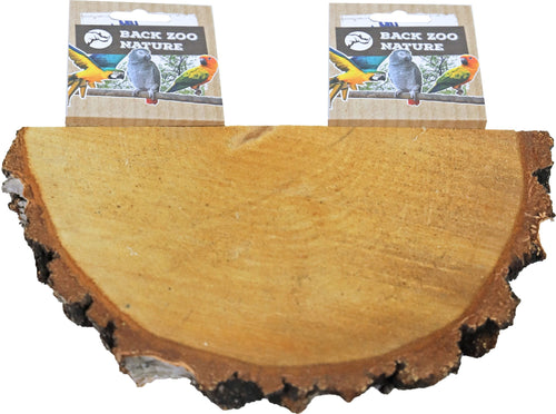 Back Zoo Nature rustplank hout, 1/2 rond.
