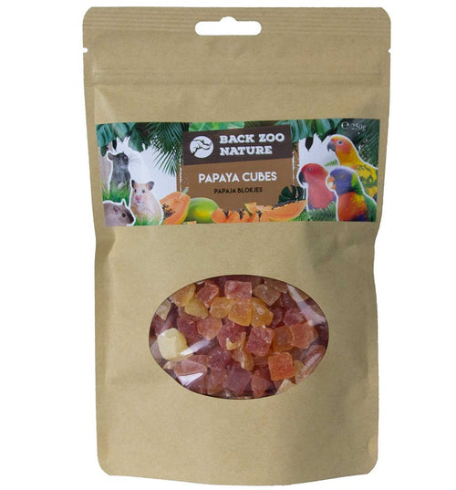 Back zoo nature papaya cubes 250 gram
