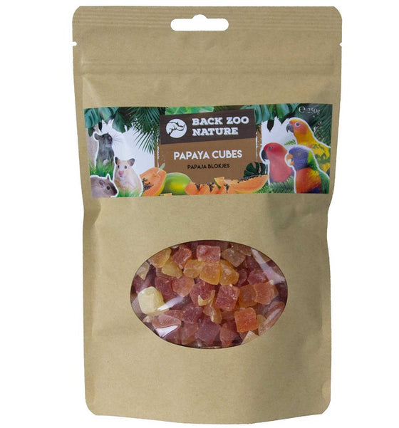 Back zoo nature papaya cubes 250 gram