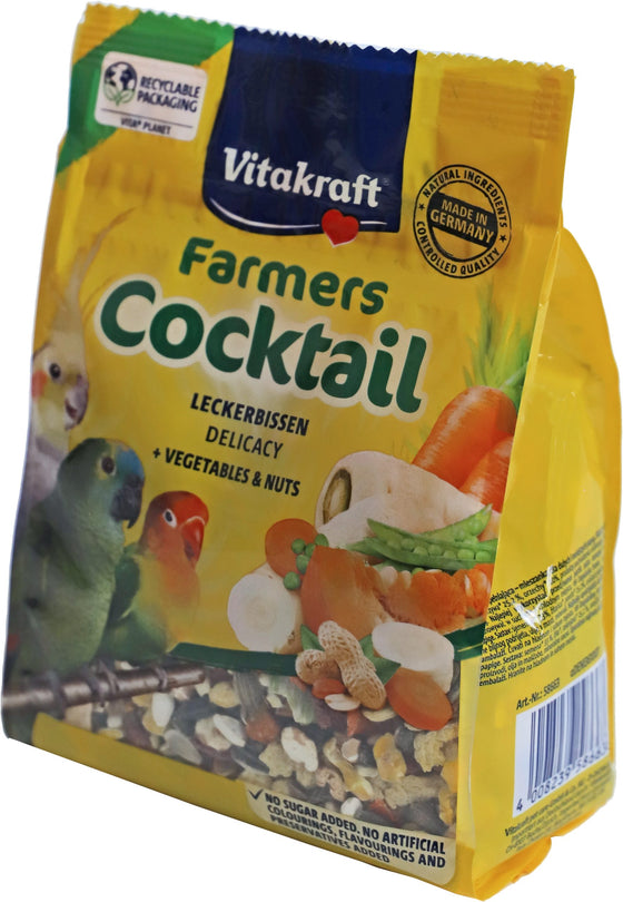 Vitakraft grote parkiet/papegaai Farmerscocktail.