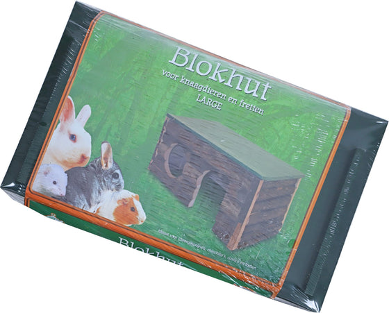 Boon knaagdier blokhut hout, large.