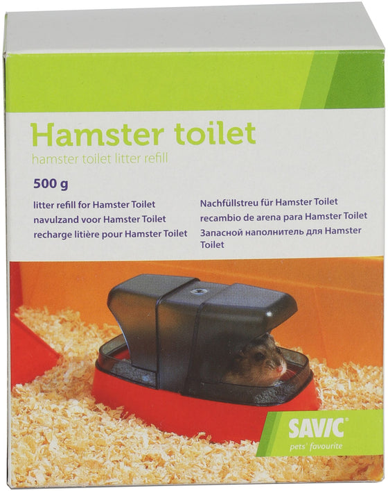 Savic navulling zand 500 gram, voor hamstertoilet.