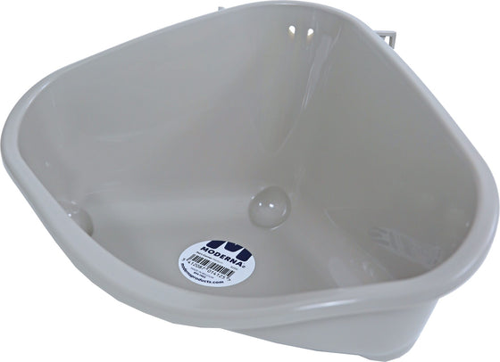 Moderna knaagdiertoilet met haak plastic warmgrijs, medium.