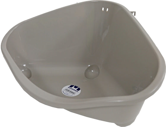 Moderna knaagdier-/kittentoilet met haak plastic warmgrijs, large.