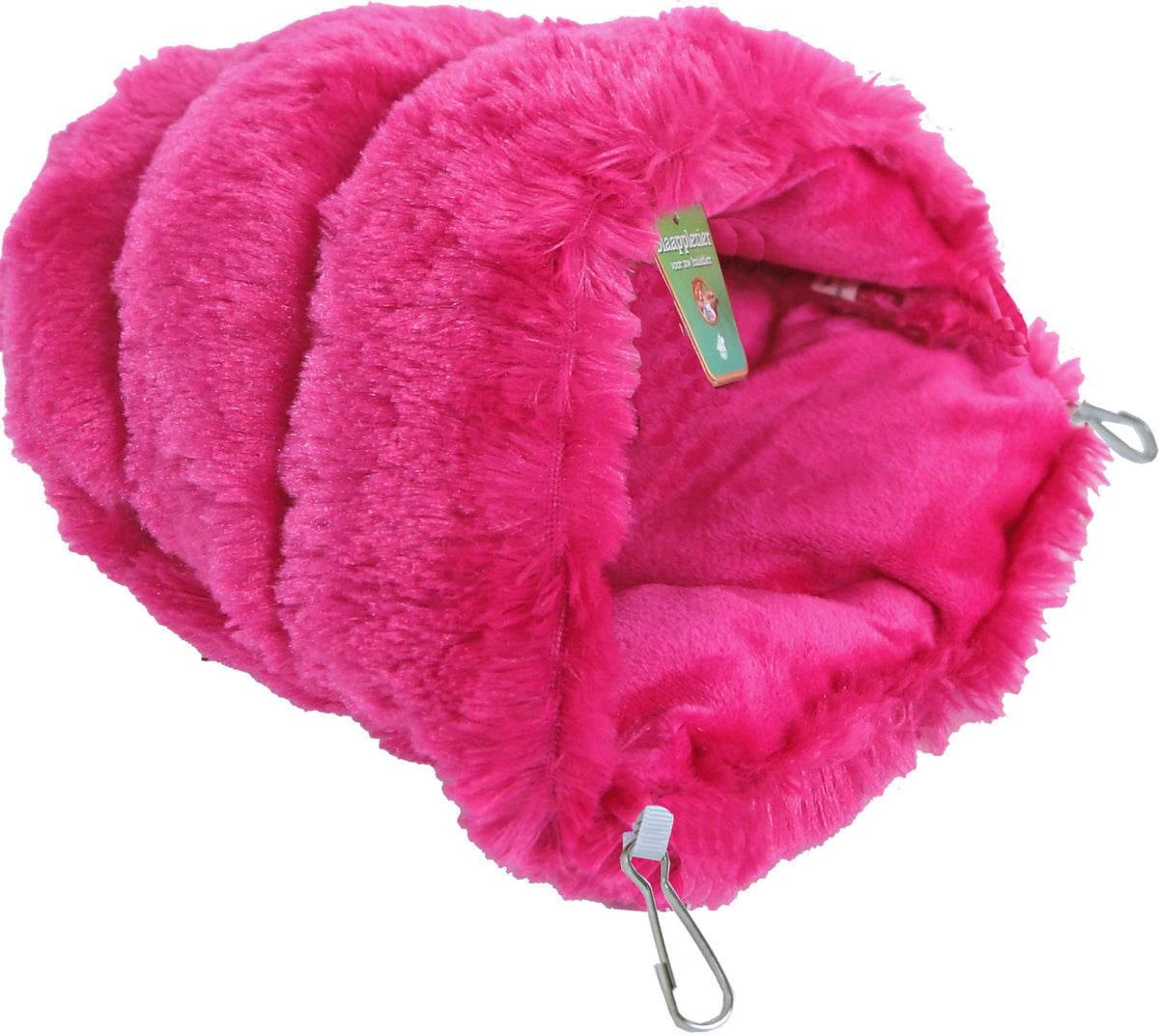 Boon knaagdier slaapzak pluche roze, 25 cm.