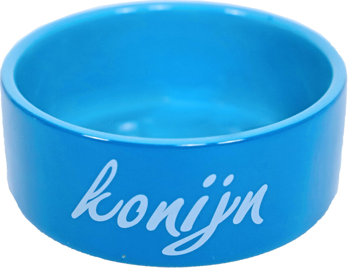 Boon konijnen eetbak steen blauw, Ø 12 cm.